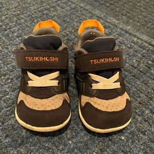 Tsukihoshi Kids Sneakers - Navy, Gray, and Orange